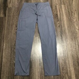 SCRUBSTAR Condor Grey Cargo Scrub Pants Straight Leg Drawstring Size S